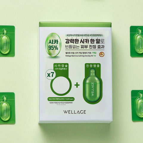 Wellage Real Cica Calming One-Day Kit (7 Count)