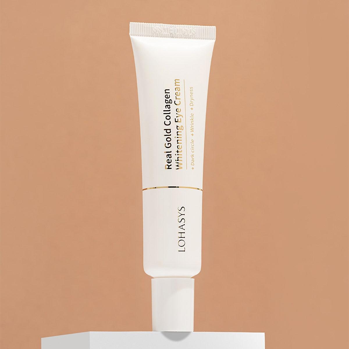 Soonsu Beauty Real Gold Collagen Whitening Eye Cream side view