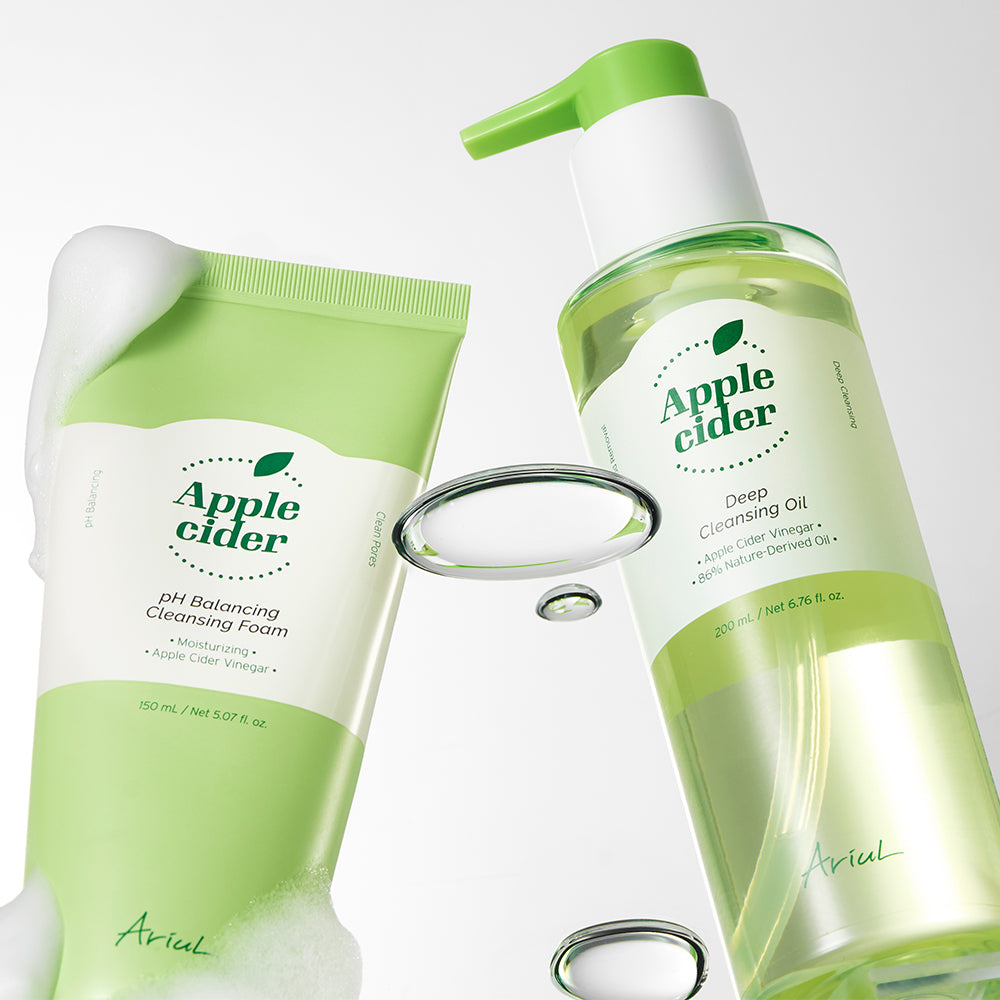 Ariul Apple Cider Cleansing Foam 150ml + Oil 200ml Set