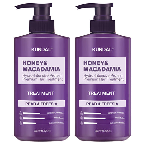 Kundal Protein Treatment 2 Pack - Pear & Freesia (2 x 500ml)