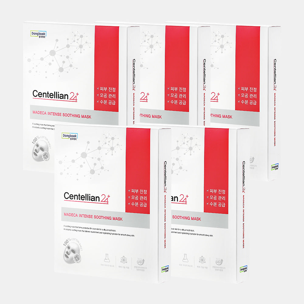 Centellian24 Madeca Intense Soothing Mask 7 Sheets x 5 Pack