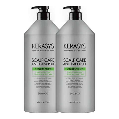 Kerasys Clinic Scalp Deep Cleansing Dandruff Care 1.5L x2 + 180ml Shampoo