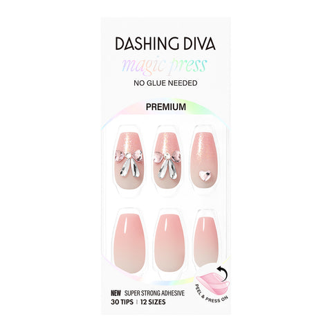 Dashing Diva Magic Press Sweet Princess (Coffin) Nail Tips