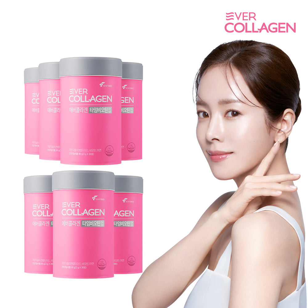 Newtree Ever Collagen Time Biotin Up 7-Month Supply (GPH Low-Molecular Tri-Peptide Collagen Powder)