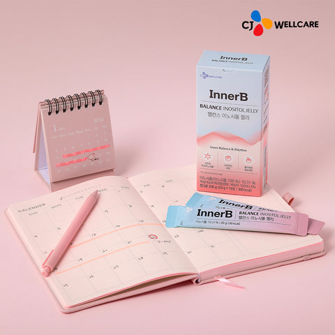CJ Wellcare Innerb Balance Inositol Peach Jelly 10 Sachets (3 Pack)