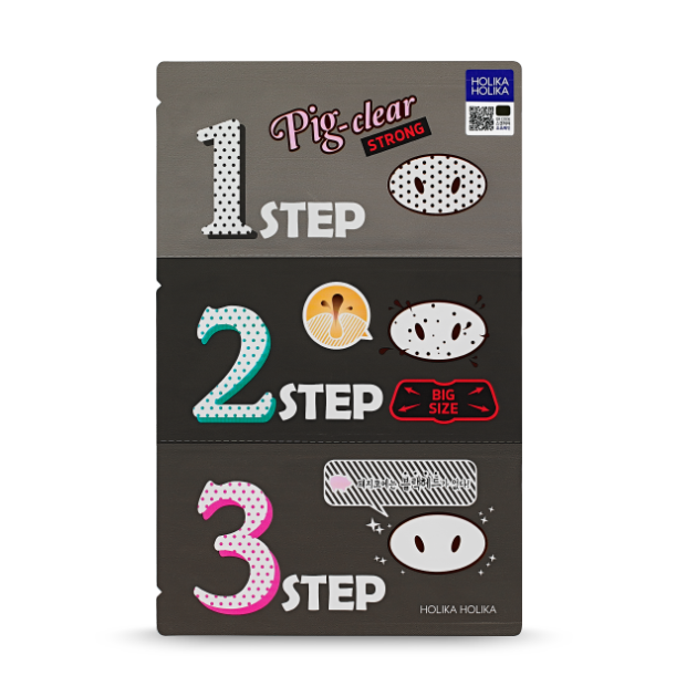 Holika Holika Pig Clear Blackhead 3-Step Kit (Strong)