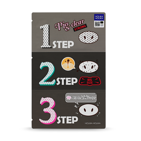 Holika Holika Pig Clear Blackhead 3-Step Kit (Strong)