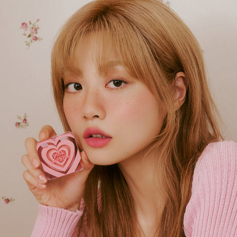 ETUDE Fixing Tint Velvet (Winter Strawberry) 3.8g & Heart Flutter Blusher 4g 2-Piece Set