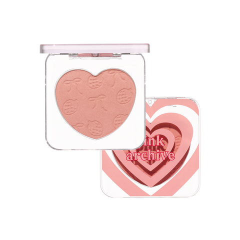 ETUDE Fixing Tint Velvet (Winter Strawberry) 3.8g & Heart Flutter Blusher 4g 2-Piece Set