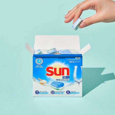 SUN Dishwasher Tablets Baking Soda & Salt 10g x 50