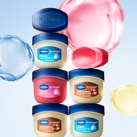 Vaseline Lip Therapy Original Mini Jar Lip Balm 7g (4 Pack)