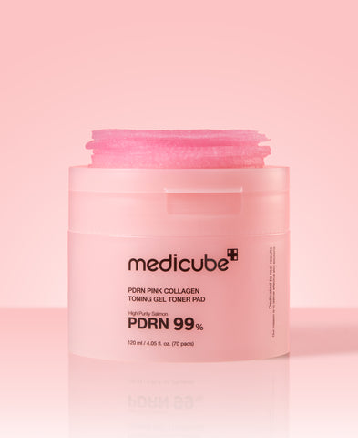 Medicube PDRN Pink Collagen Toning Gel Toner Pads 70 Pads (2 pack)