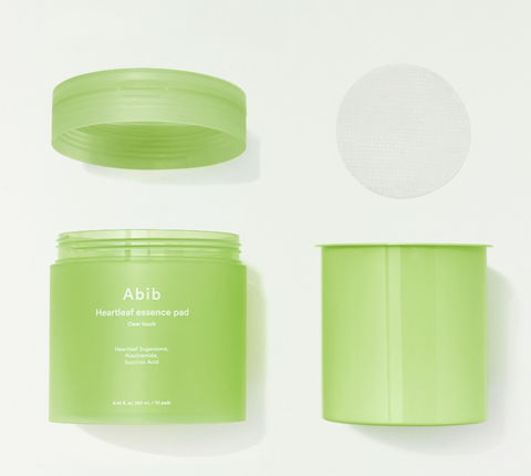 Abib Houttuynia Essence Pad Clear Touch (Main + 2 Refills) - 210 Sheets