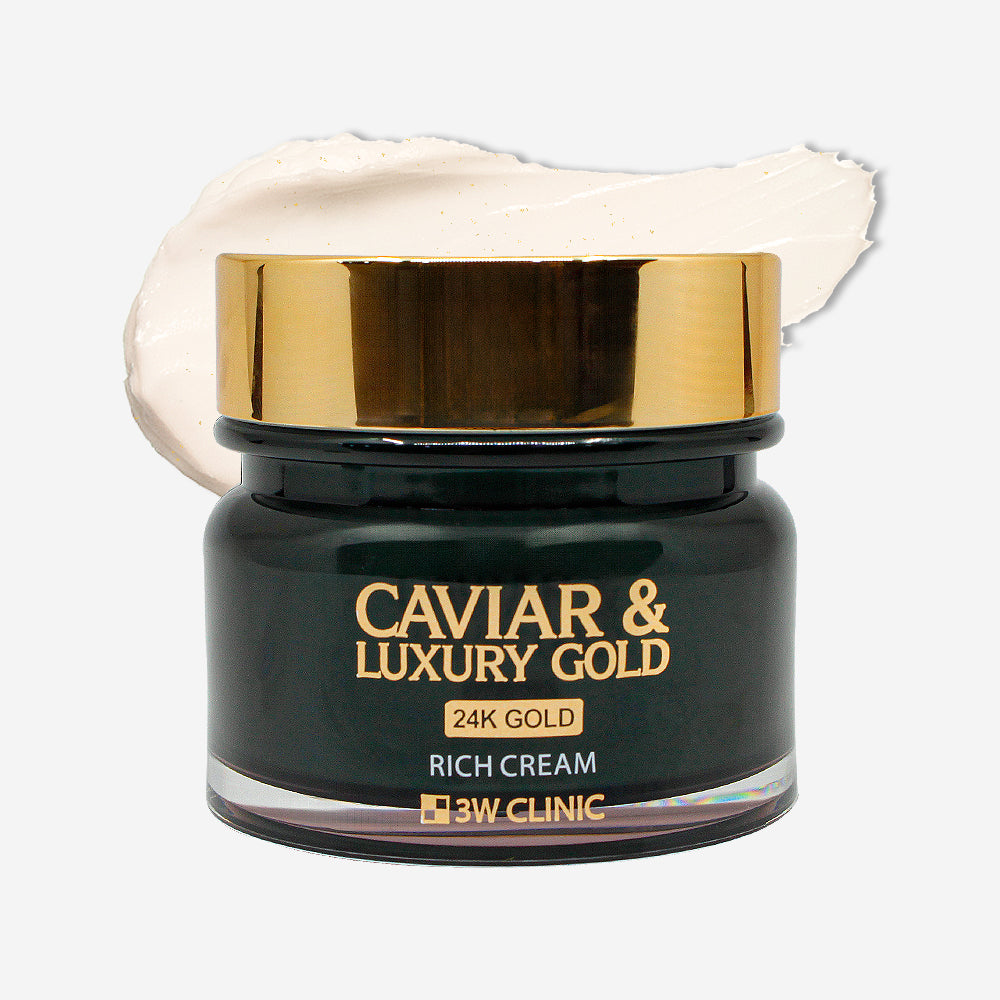 3W Clinic Caviar & Luxury Gold Rich Cream 100g