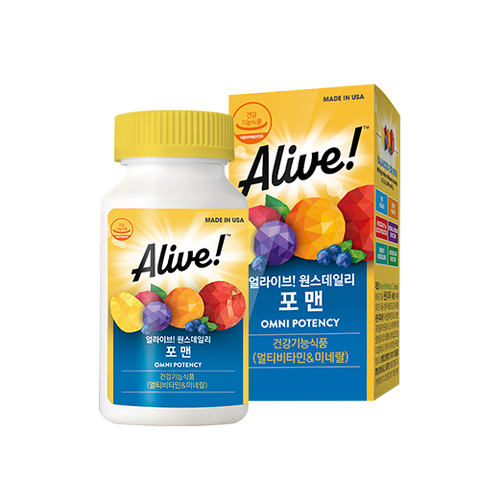 Alive Once Daily for Men 1632 mg x 60 Tablets (3 Pack)