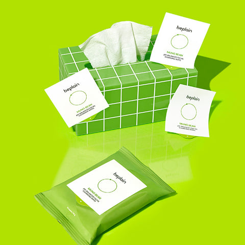Beplain Mung Bean Mild pH Cleansing Wipes 20 Sheets (4 Pack)