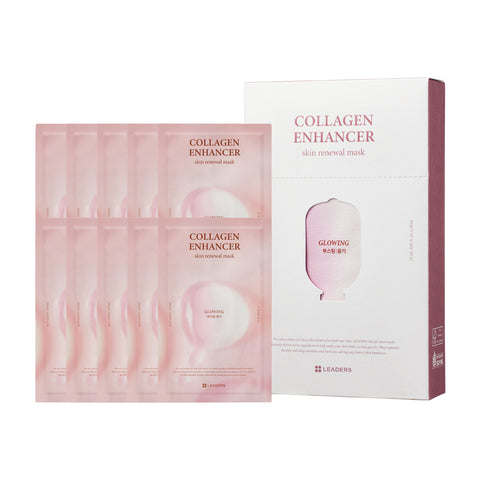 Leaders Skin Boosting Collagen Enhancer Skin Renewal Mask 25 ml (10 sheets)