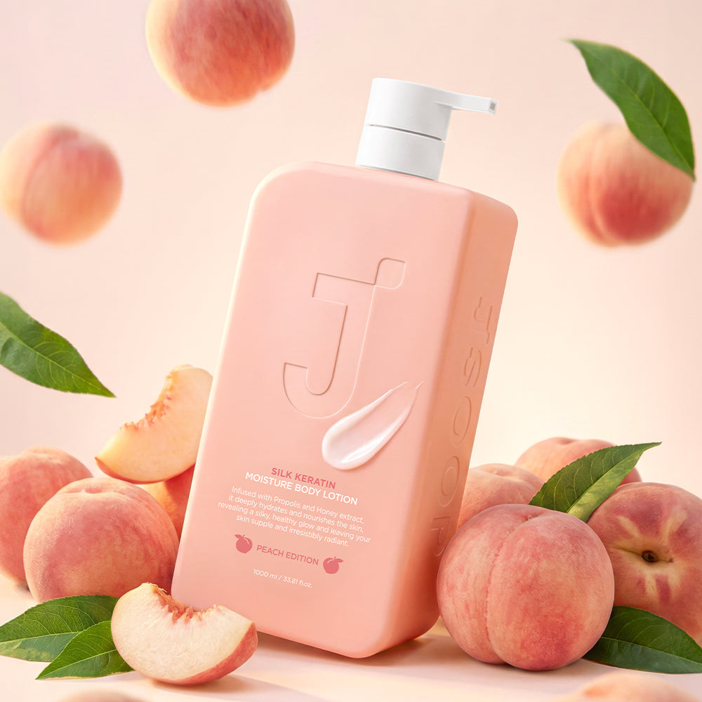 Jsoop Silk Keratin Peach Edition Moisture-Rich Perfumed Body Lotion 1000ml