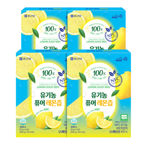 Chongkundang Organic Pure Lemon Juice 25g x 14 sachets (4 Packs)