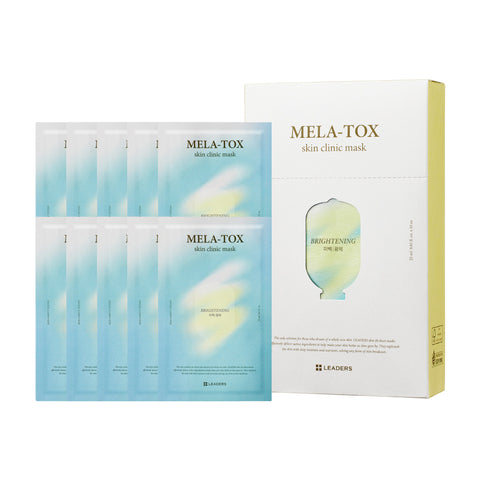 Leaders Triple Whitening Mela Tox Skin Clinic Mask 25ml (10 sheets)