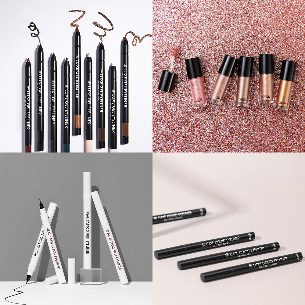 Rire Lux Eye Collection - Gel Eyeliner 0.5g / Liquid Eyeliner 0.7g / Liquid Shadow 5g / Real Tattoo Pen 0.8ml