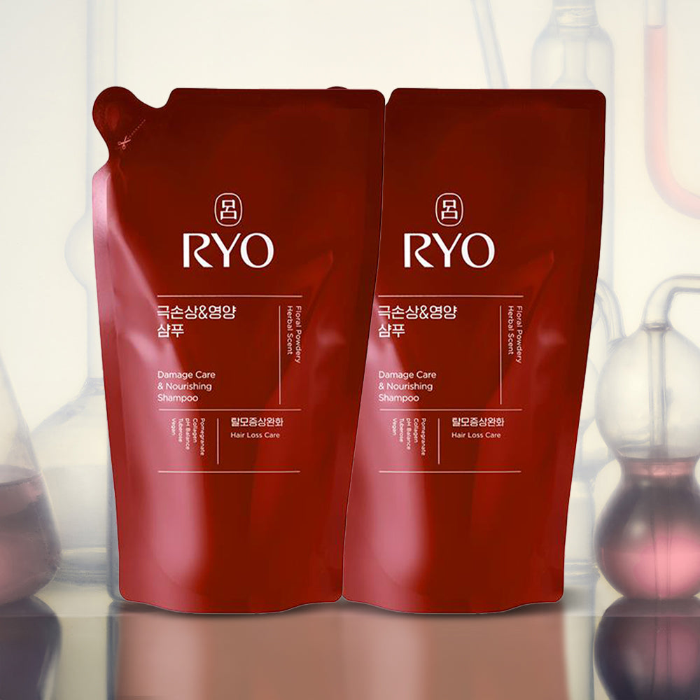 Ryo HamBit Extreme Damage Nourishing Shampoo Refill 400ml (2 Pack)