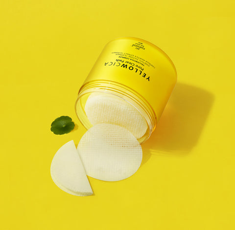 So Natural Pore Tightening Mild-Acid Yellow Cica Sulfur Peeling Pads, 70 Pads (140 ml)