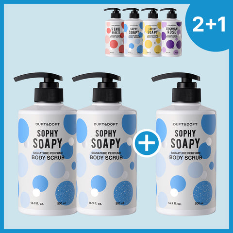 Duft&Doft Signature Perfume Body Scrub 500ml (3 Pack)