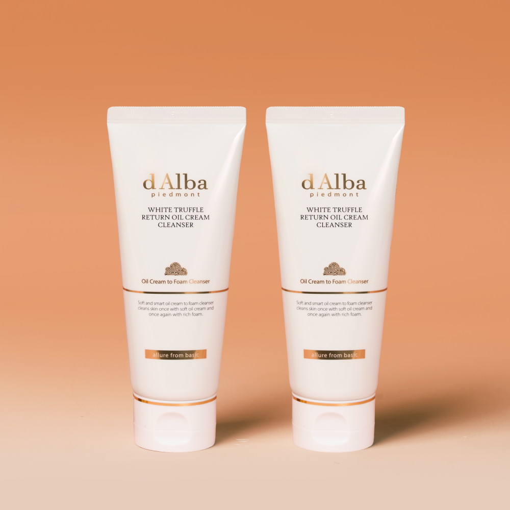 d'Alba White Truffle Return Oil Cream Cleanser 100ml Double Pack