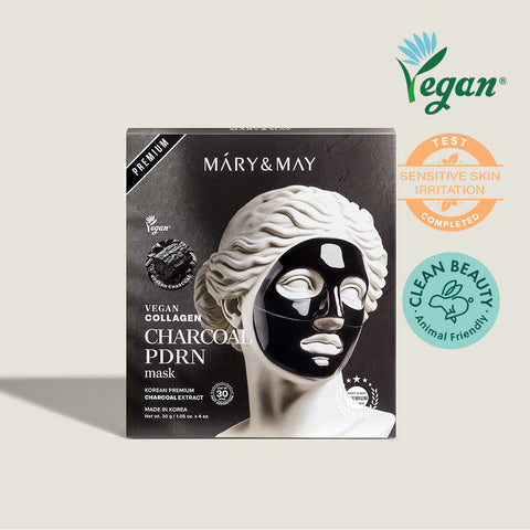 Mary&May Vegan Collagen Charcoal PDRN Gel Mask (4 Sheets)