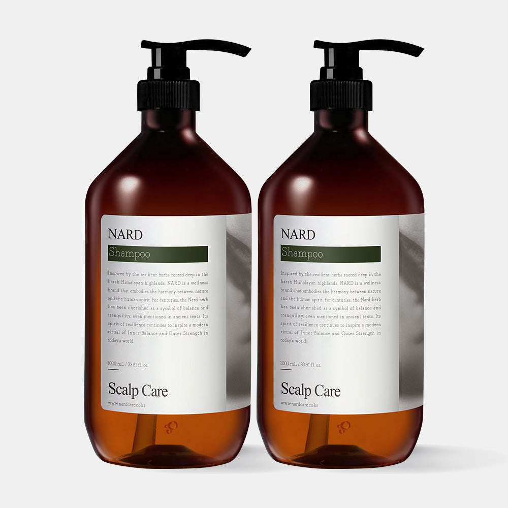 Nard Scalp Dandruff Deep Cleansing Anti-Itch Shampoo 1000ml (2 Pack)