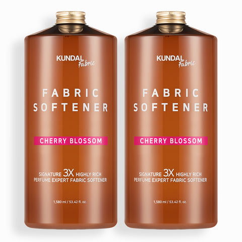 Kundal 3X Ultra-Concentrated Fabric Softener 1580ml (1+1) + 5 Detergent Capsules - Baby Powder Scent