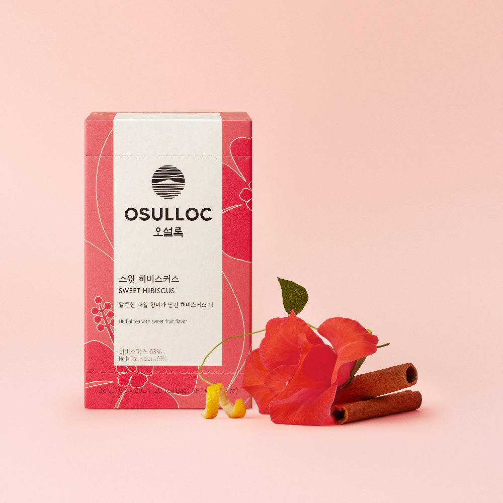 OSULLOC Sweet Hibiscus Tea Bags 20Count 36 g