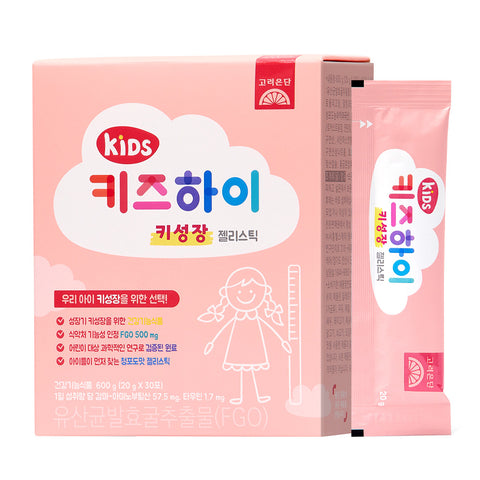 Koreaeundan Kids High Growth Jelly Stick FGO 30 Sticks (4 Free Gifts)
