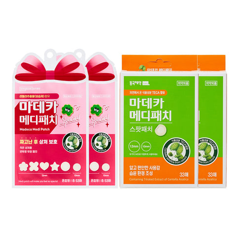 DongKook Madeca Medipatch Special Mixed 53-count (2 packs) + Madeca Medipatch Spot 33-count (2 packs)