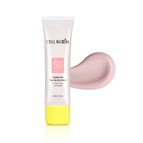CellBloom Peptide Vita Tone-Up Sun Cream 50ml (2 Pack)