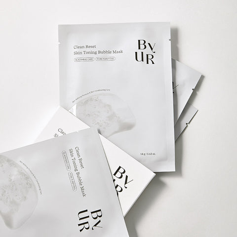 BYUR Clean Reset Skin Toning Bubble Mask (4 sheets)
