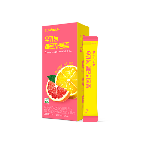 Nutrione Organic Lemon & Grapefruit Juice 14-Pack (20ml x 14)