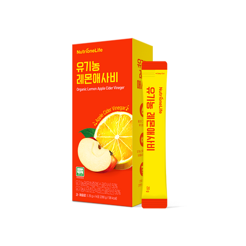 Nutrione Organic Lemon Aesabi 14 x 20ml NFC Cold-Pressed Stick Packs