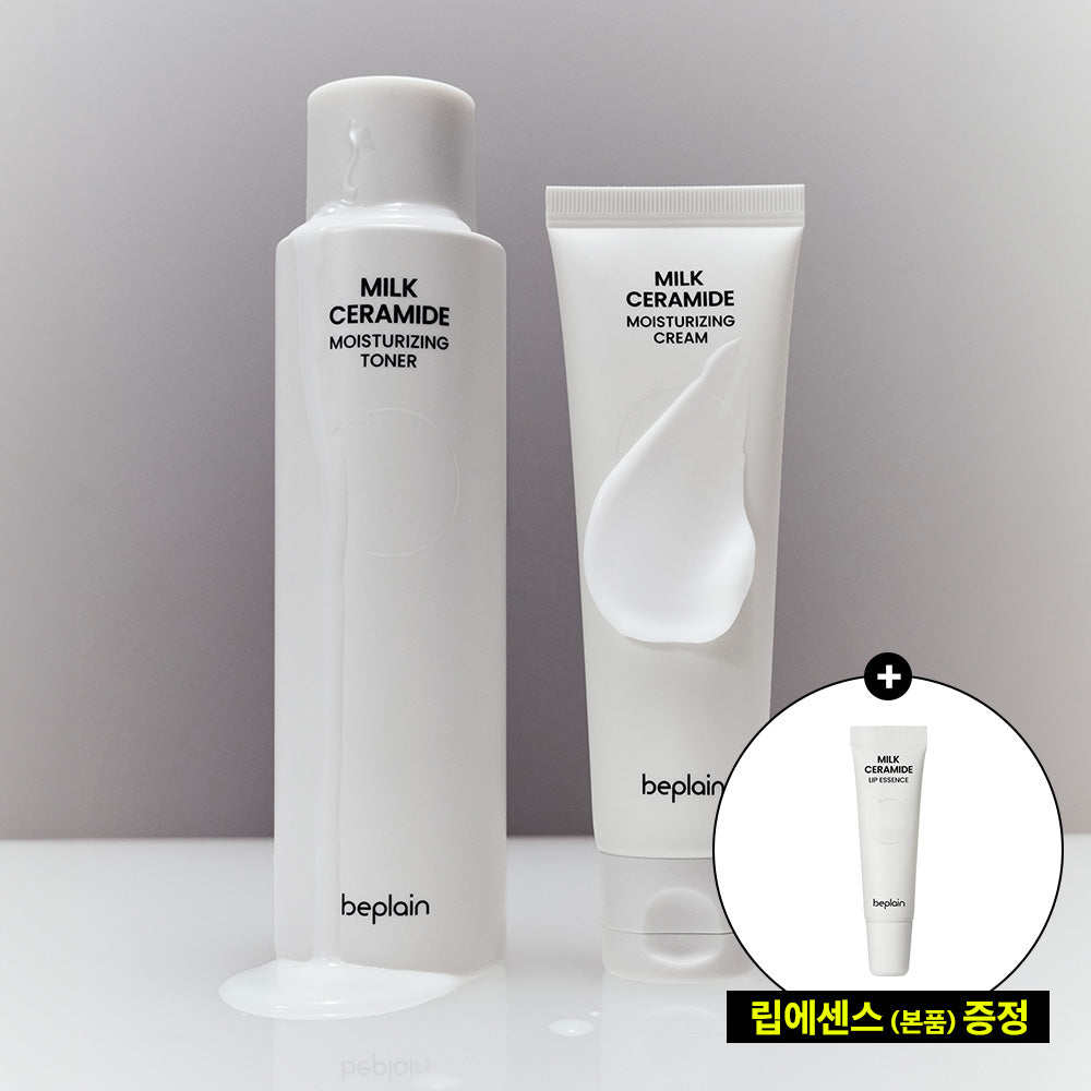 Beplain Milk Ceramide Moisture Toner 150ml + Cream 50ml