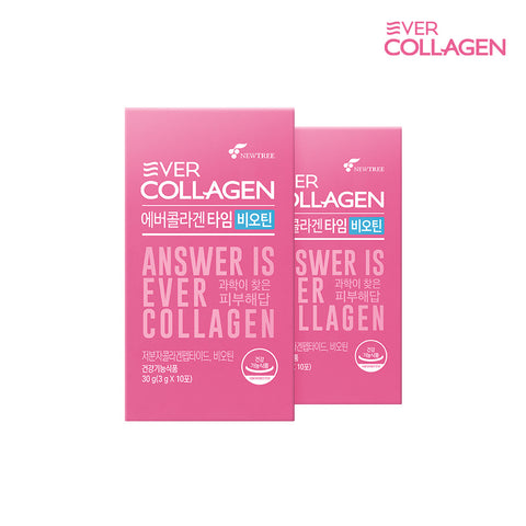 Newtree Ever Collagen Time Biotin 20-Day Powder Collagen Supplement