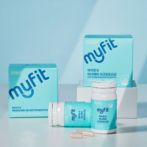DongKook Pharmaceutical MyFit B Inner Care Secret Probiotics 250 mg x 30 Capsules (6 Pack) (6 Months)