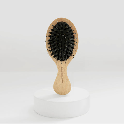 Glampalm Mini Wood Boar Bristle Scalp Brush