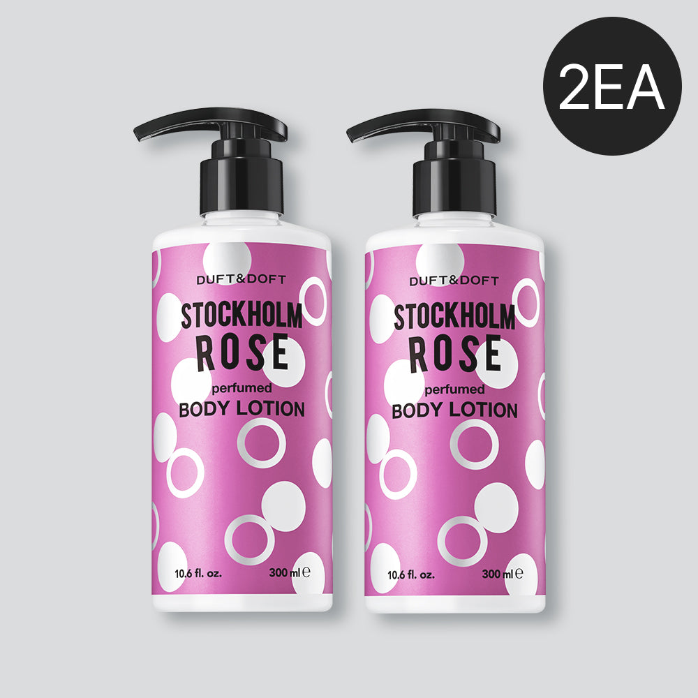 Duft&Doft Perfumed Body Lotion Stockholm Rose 300ml (2 Pack)