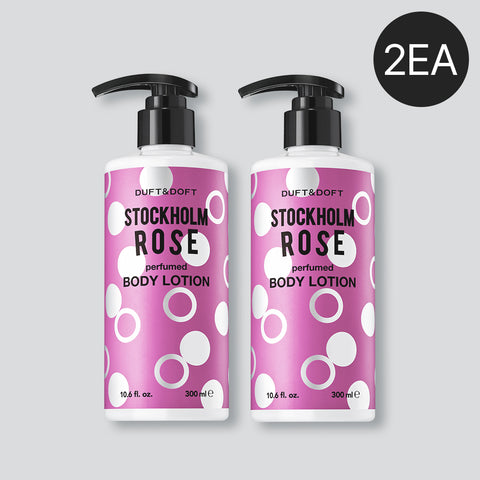 Duft&Doft Perfumed Body Lotion Stockholm Rose 300ml (2 Pack)