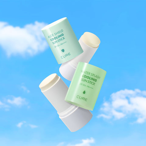 Kim Jeong Moon Aloe Cure Water Splash Cooling Sun Stick 23g + Shield Sun Stick 23g
