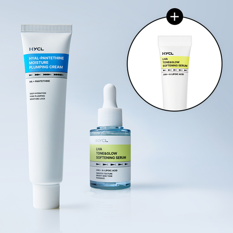 HYCL LAHA Softening Serum 30ml + Plumping Cream 70ml 2-Piece Set