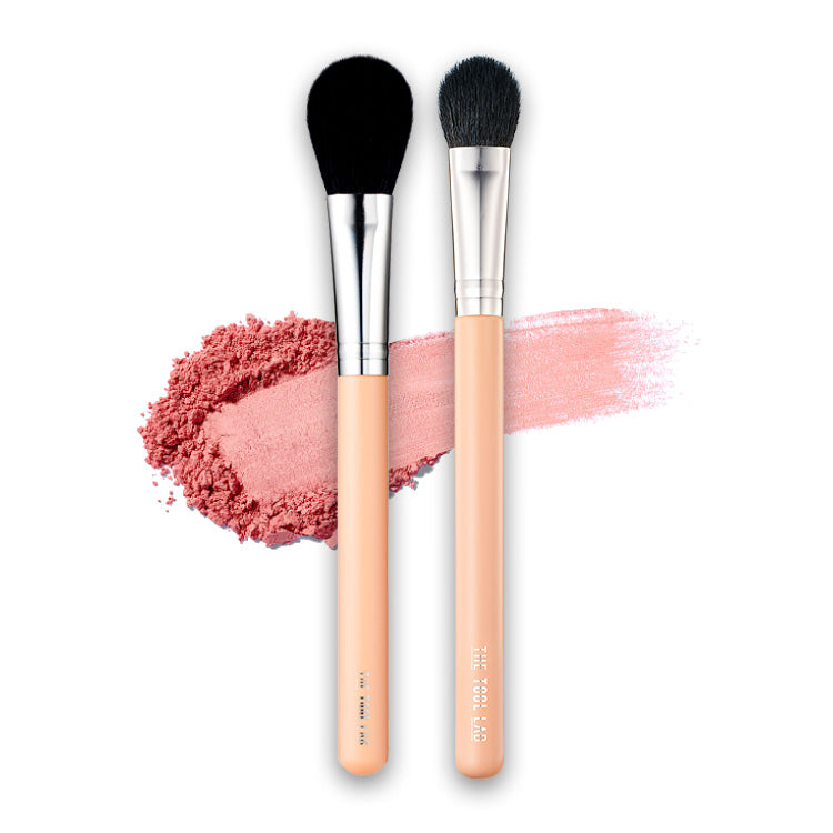 The Tool Lab Vital Radiance Blusher Duo and Longwear Blur Powder Brush Set