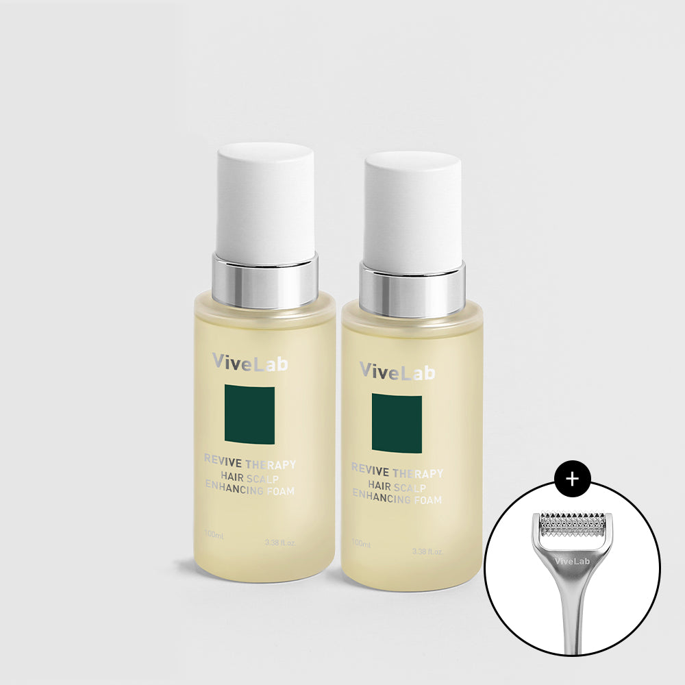 Vivelab Revive Therapy Hair Scalp Enhancing Foam Scalp Essence Floral, 100ml (2 Pack)