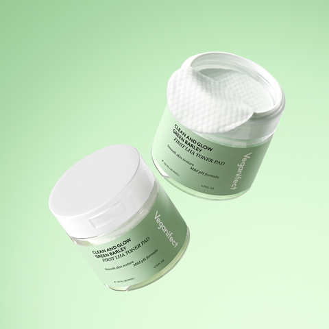 Veganifect Cheongbori Zinc Serum 30ml + Cheongbori LHA Toner Pads (60 pcs)